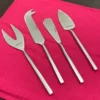 Silver Cheese knives set of 4 Stainless Steel Silver - Image 2