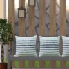 Linden Street 100% Cotton Ombre Textured Stripe Pillow - Image 2