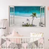 Tropical Paradise Window Sticker, Vinyl Decorative Window Cling Decal, Peel & Stick Film - Image 9