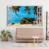 Decorative Paradise Vista Wall Sticker, Removable Wall Art Decal - Image 9