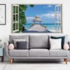 Decorative Paradise Vista Wall Sticker, Removable Wall Art Decal - Image 10