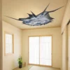Breathtaking Sky Cracked Illusion - 3D Ceiling Sticker - Image 6