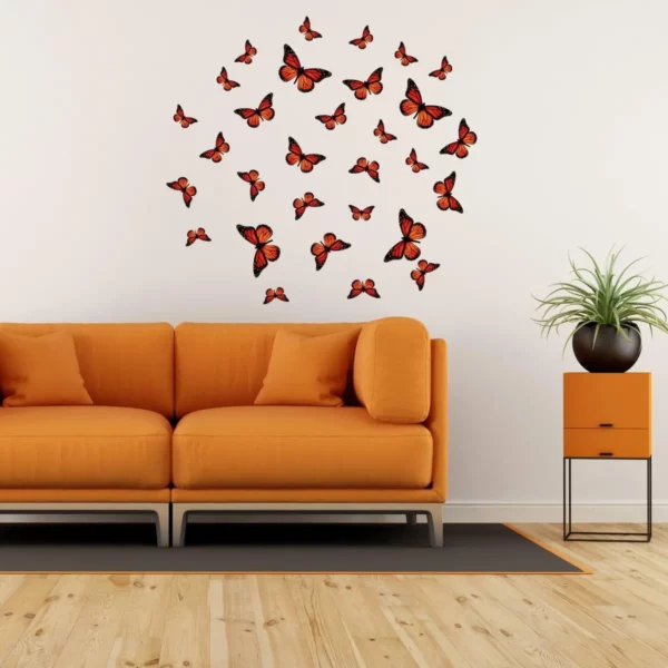 30 Butterfly Wall Decor Stickers - Enchanting Fluttering Beauties