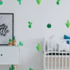 Cactus Oasis Vinyl Wall Decals - Transform Your Space with Nature - Image 7
