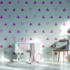 Geometric Triangle Wall Decal Set - 40 Piece Vinyl Wall Art Stickers - Image 6