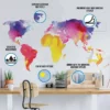 3D Galactic Illusion Space Themed Wall Decal Sticker Art - Image 3