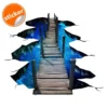 Bridge to Galaxy Floor Decal - 3D Galactic Space-Themed Vinyl Wall Sticker - Image 2