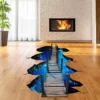 Bridge to Galaxy Floor Decal - 3D Galactic Space-Themed Vinyl Wall Sticker - Image 3