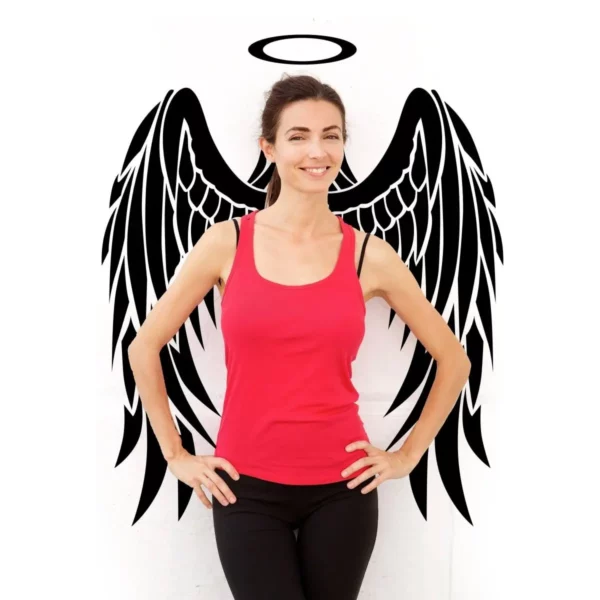 Majestic Feather Wall Sticker - Ethereal Wings Vinyl Wall Art Decal
