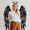 Majestic Feather Wall Sticker - Ethereal Wings Vinyl Wall Art Decal - Image 9