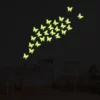 Glowing Night Butterflies Wall Decal - Enchanting Nature Illumination - Image 4