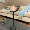 Vibhsa Pillar Candle Holder - Matte Black - Image 6