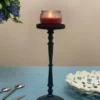 Vibhsa Pillar Candle Holder - Matte Black - Image 8