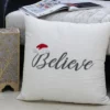 Vibhsa 20" x 20" Christmas Pillow- Believe - Image 10