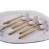 Vibhsa Golden Silverware Dessert Spoons Set of 6 - Image 2