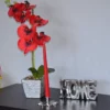 Decorative Silver Flower Candle Holder - Image 5