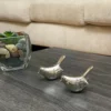 Vibhsa Bird Figurines Symbols of Health & Happiness (Silver Rustic) - Image 3