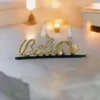 Believe Decorative Home Accent (12.5", Rustic Golden) - Image 2