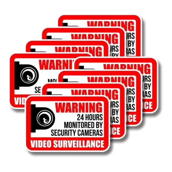 10-Pack Weatherproof Video Surveillance Signs: Protect Your Property with Confidence!