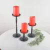 Pillar Candle Holder Set of 3 Black - Image 7