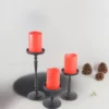 Pillar Candle Holder Set of 3 Black - Image 4