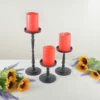 Pillar Candle Holder Set of 3 Black - Image 3
