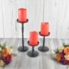 Pillar Candle Holder Set of 3 Black - Image 2