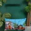 Hand Illustrated Christmas Cravan Holiday Pillow (14"X20") - Image 5