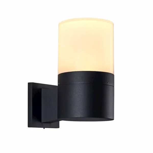 Modern VOW1754BL 5-Watt Integrated LED Outdoor Wall Sconce in Matte Black