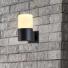 Modern VOW1754BL 5-Watt Integrated LED Outdoor Wall Sconce in Matte Black - Image 3