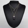 Artilady Natural Opal Stone Moon Choker Necklace Elegant Crystal Pendant Jewelry - Image 2