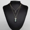 Artilady Natural Opal Stone Moon Choker Necklace Elegant Crystal Pendant Jewelry - Image 14
