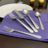 Flatware set of 20 Pieces in Silver Stainless Steel - Image 5